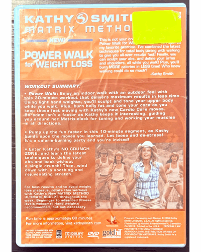 Kathy Smith - Matrix Method: Power Walk for Weight Loss (DVD, 2006) Fitness image 1