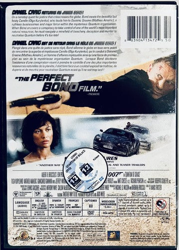 Quantum Of Solace (DVD, 2008) James Bond Blockbuster Rental Widescreen*BF1 image 1