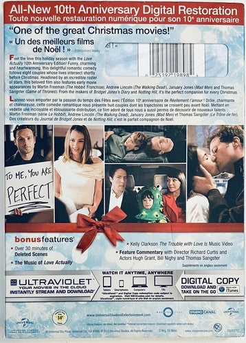 Love Actually (DVD 2013) Bilingual 10th Anniversary 2003 w/ Slipcover NEW *GR3 image 1