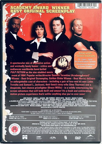 Pulp Fiction (DVD, 2000) Crime/Thriller w/ Insert 1994 Quentin Tarantino OOP*BF1 image 1