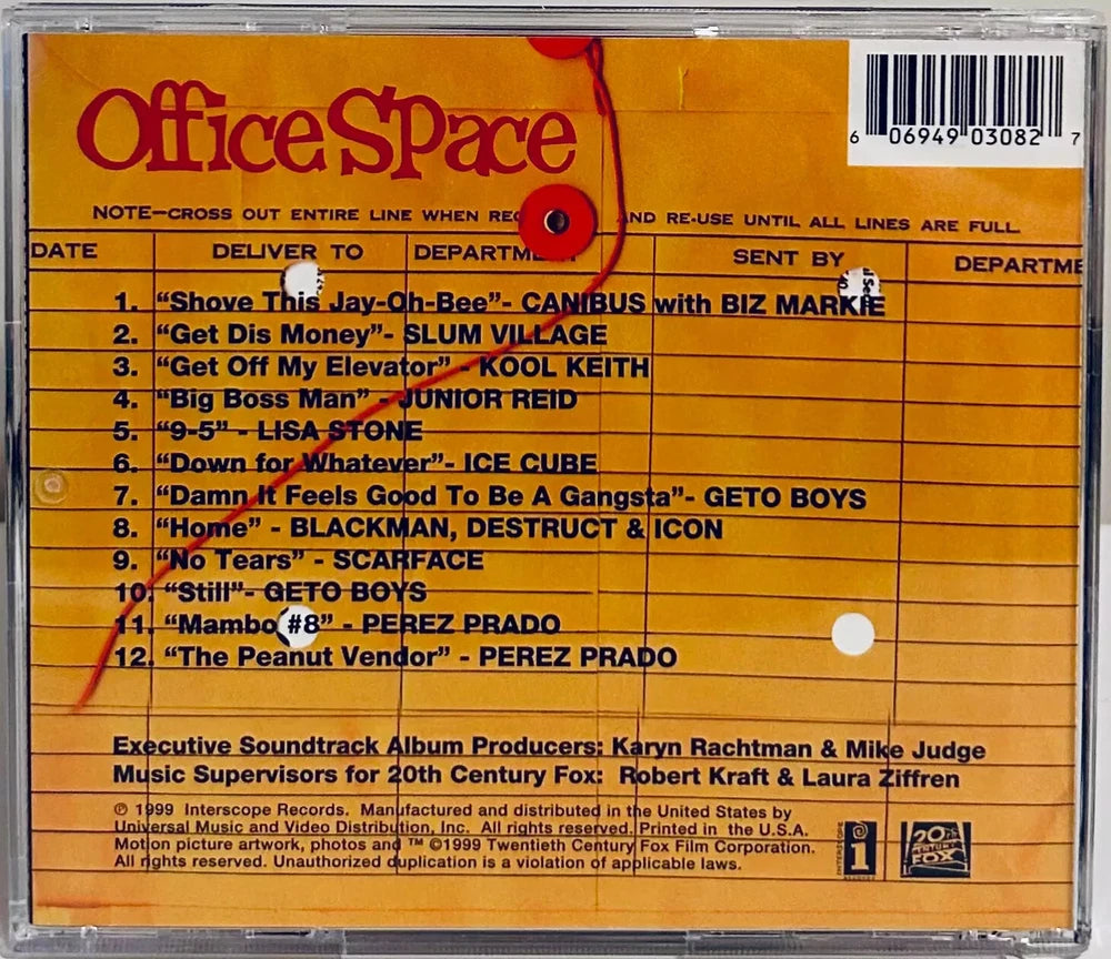 Office Space - Original Motion Picture Soundtrack (CD 1999) Various Interscope image 1