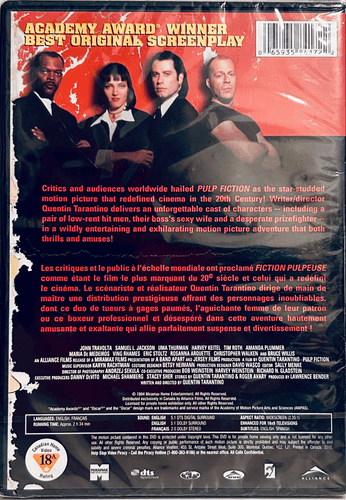 Pulp Fiction (DVD, 2010) John Travolta, En/Fr Alliance 1994 β§ Crime/Thriller NEW image 3