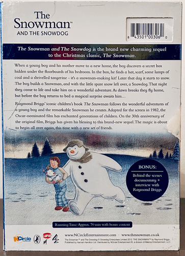 The Snowman & The Snowdog (DVD 2012) Drama/Animation w/ Slipcover*MA1 image 2
