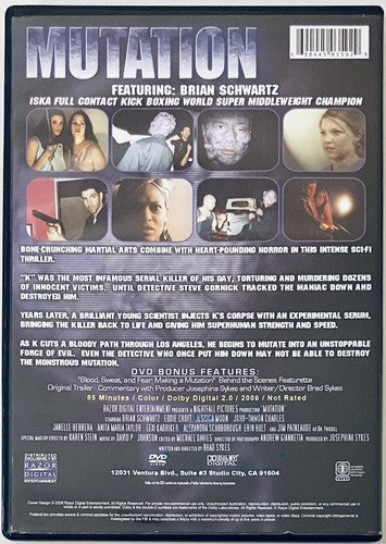 Mutation (DVD, 2006) Razor Digital Sci-Fi Martial Arts Horror RARE OOP*GR3 image 1