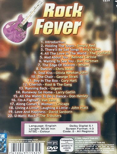 ROCK FEVER (DVD) Simply Red, Chicago Wham, Billy Ocean and Others OOP *WD1 image 1