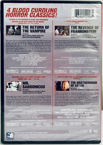 4 Horror Movie Collection (DVD Set, 2013) 2-Discs Hollywood Hits Horror NEW*GR1 image 1