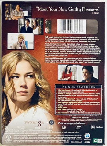Revenge : The Complete First Season (DVD, 2012) 5-Disc Set w/ Slipcover NEW*GR1 image 1