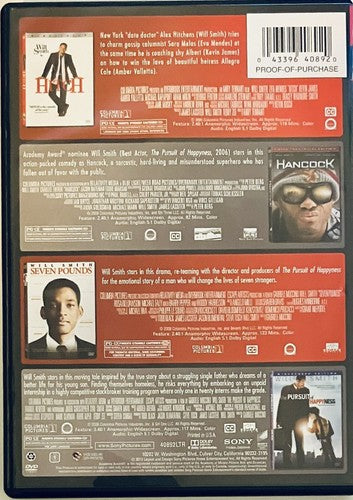 The 4-Movie Leading Men Collection Will Smith DVD Pursuit Of Happyness Hitch image 1