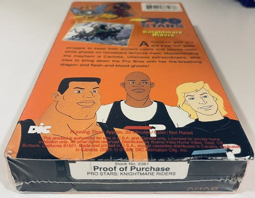 PRO STARS Knightmare Riders VHS Michael Jordan Gretzky Bo Jackson NEW SEALED image 3