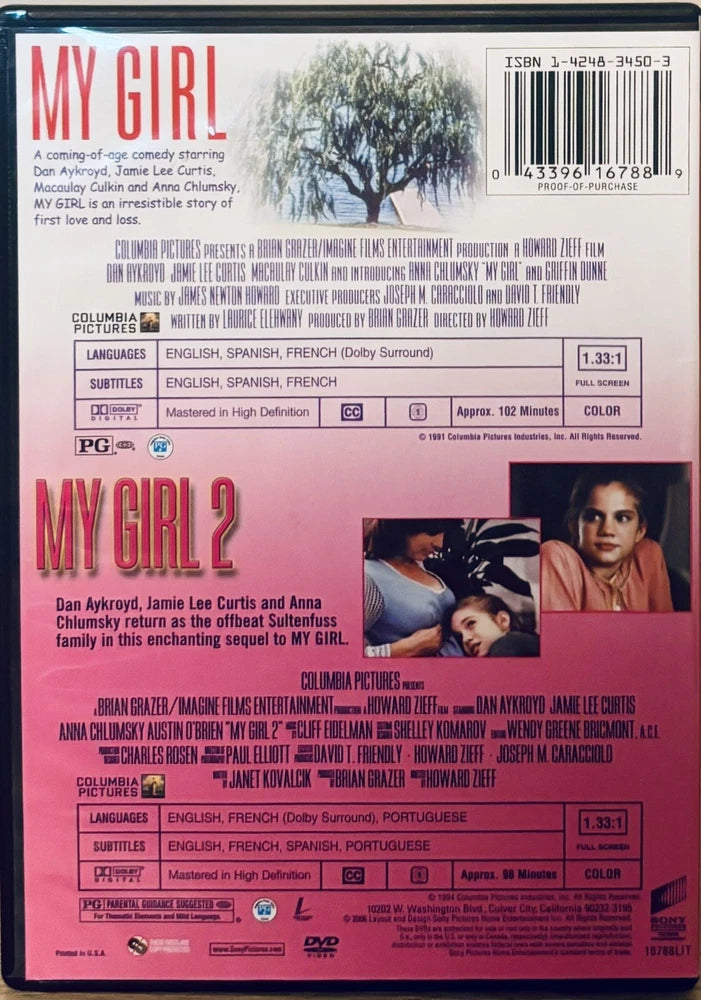 My Girl/My Girl 2 (DVD 2006h Movie Pack, Sony- Macaulay Culkin 2-Disc Set En/Fr image 1