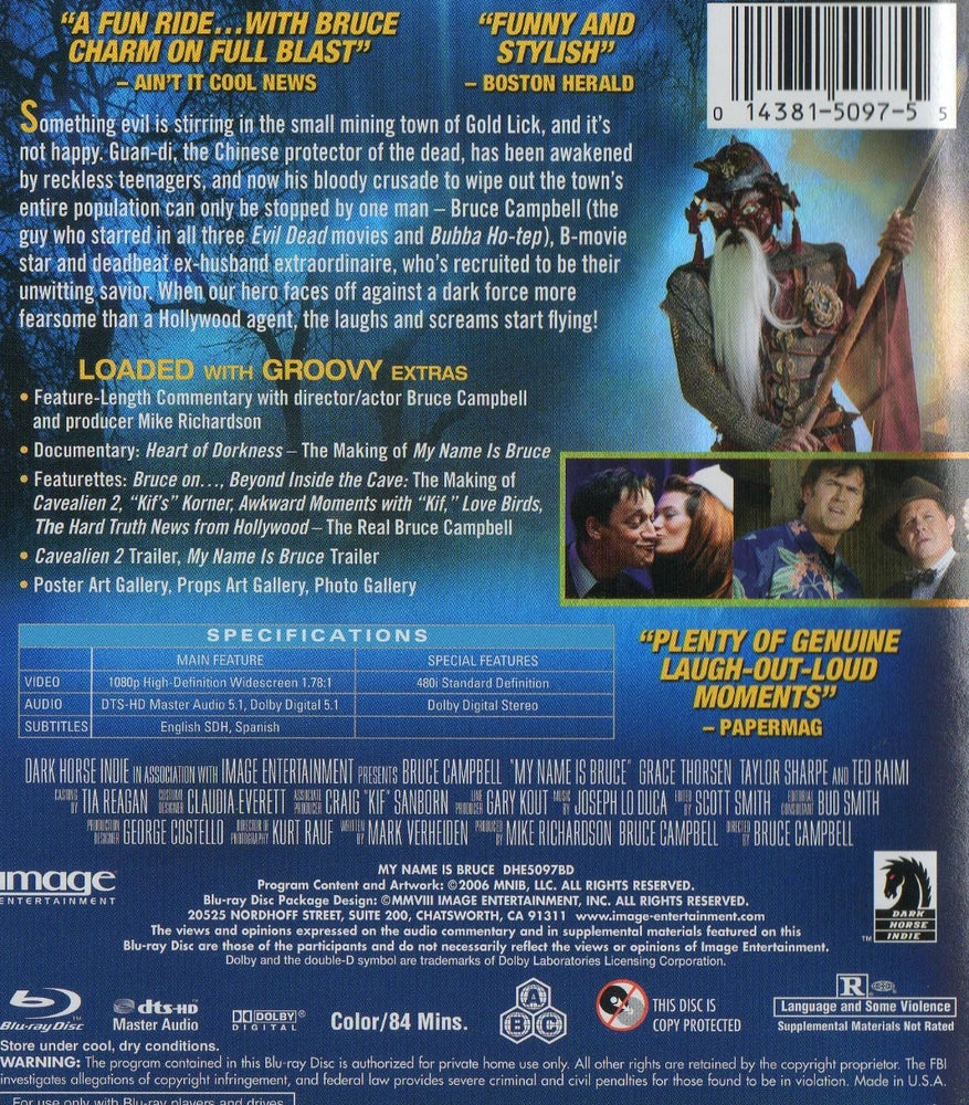 My Name is Bruce (DVD, 2006) Image Entertainment Horror Bruce Campbell OOP image 1
