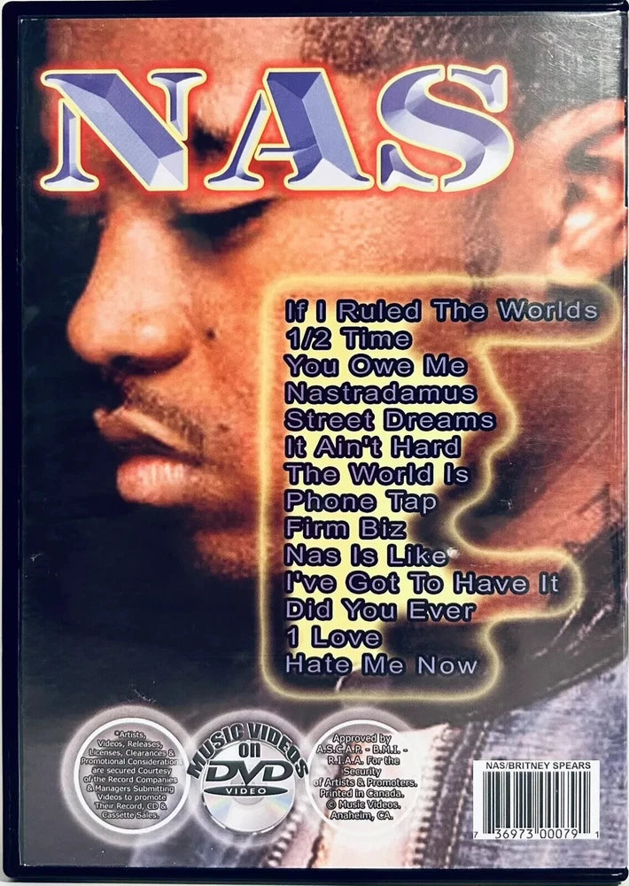 Nas / Britney Spears Music Videos on DVD - Hip Hop Pop Best Of Rare OOP *BF1 image 1