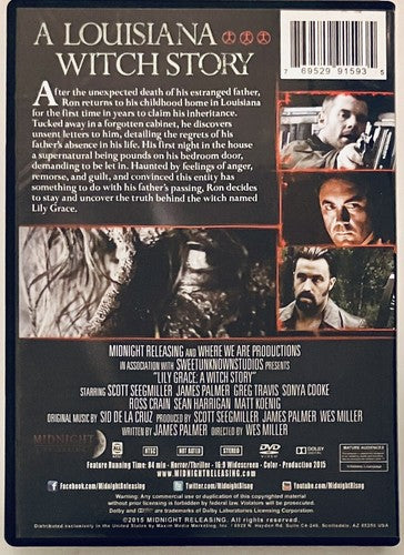Lily Grace: A Witch Story DVD 2015 Wes Miller Horror Midnight Releasing OOP*ED1 image 1