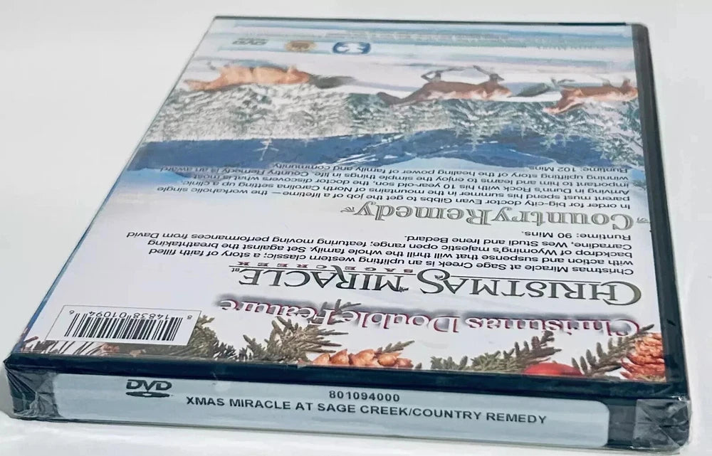 Christmas Miracle at Sage Creek/Country Remedy (DVD, 2010) "Family Approved" NEW image 2
