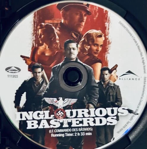 Inglourious Basterds (DVD, 2009) Brad Pitt Quentin Tarantino War En/Fr/Sp *GR1 image 2