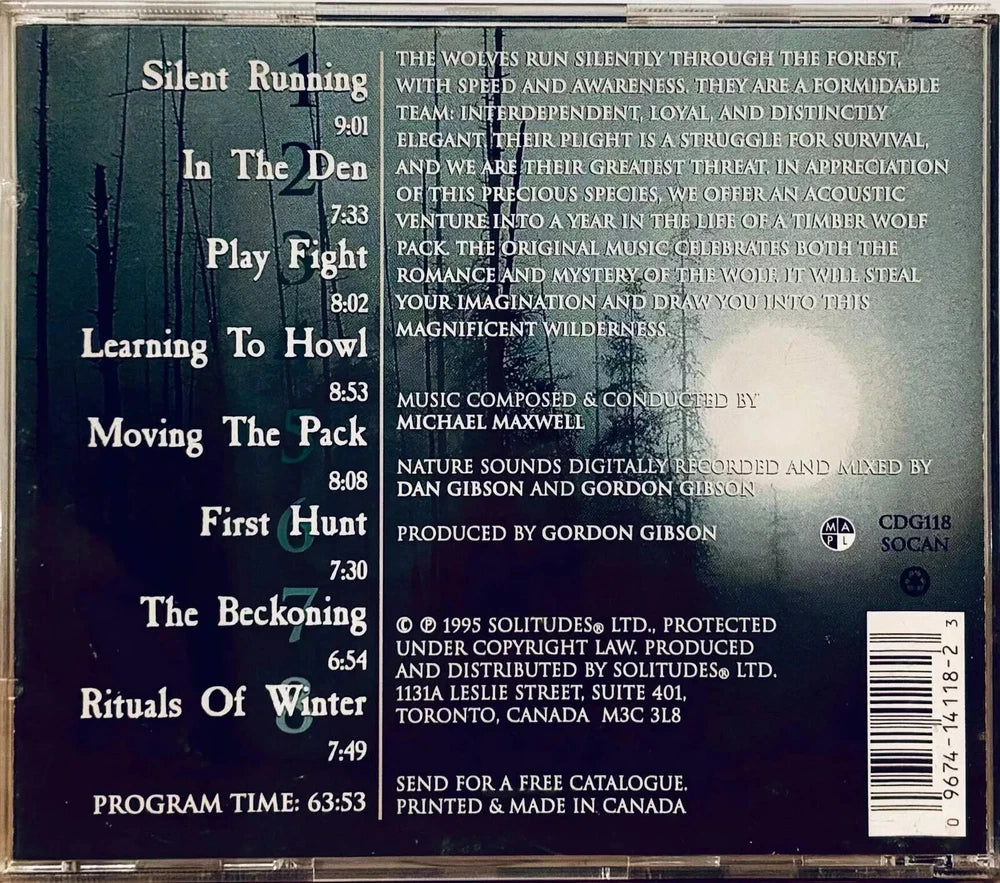 Legend of the Wolf by Dan Gibson (CD, 1997) Solitudes Meditation/Relaxation*BDP image 1