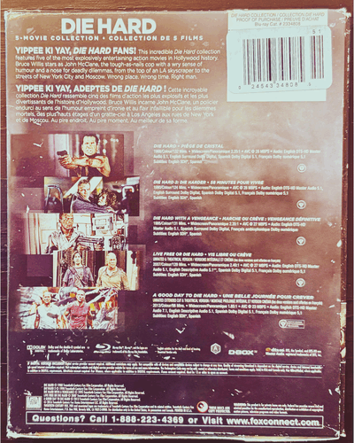 Die Hard Collection (Blu-ray) w/ Slipcover 5 Movie Collection Fox OOP image 2