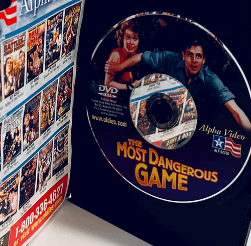 Most Dangerous Game (DVD, 1932) w/ Booklet Joel McCrea Horror/Adventure Alpha image 1