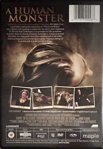 Kemper the Co-Ed Killer (DVD, 2008) Horror/Thriller Lionsgate OOP *NE1 image 1
