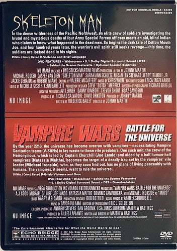 Vampire Wars: Battle for the Universe/Skeleton Man (DVD, 2008) 2-Discs OOP*NE1 image 1
