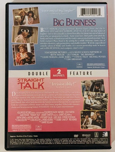 Big Business/Straight Talk DVD Double Feature MILL CREEK Dolly Parton image 1