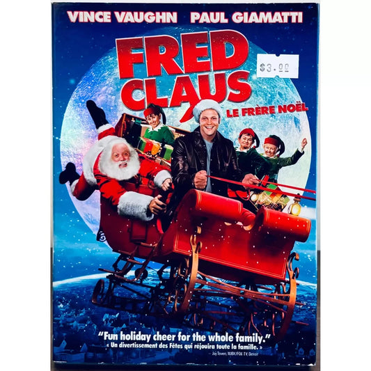 Fred Claus (DVD, 2008) w/ Slipcover Vince Vaughn Christmas Warner Bros*MA1 image 0