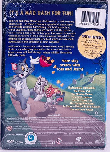 Tom and Jerry: Hijinks and Shrieks (DVD 2003) w/ Slipcover Halloween NEW image 1