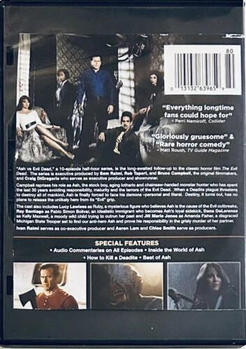 Ash vs Evil Dead (DVD) w/ Insert 2-Disc Set Season One STARZ Bruce Campbell *A11 image 1