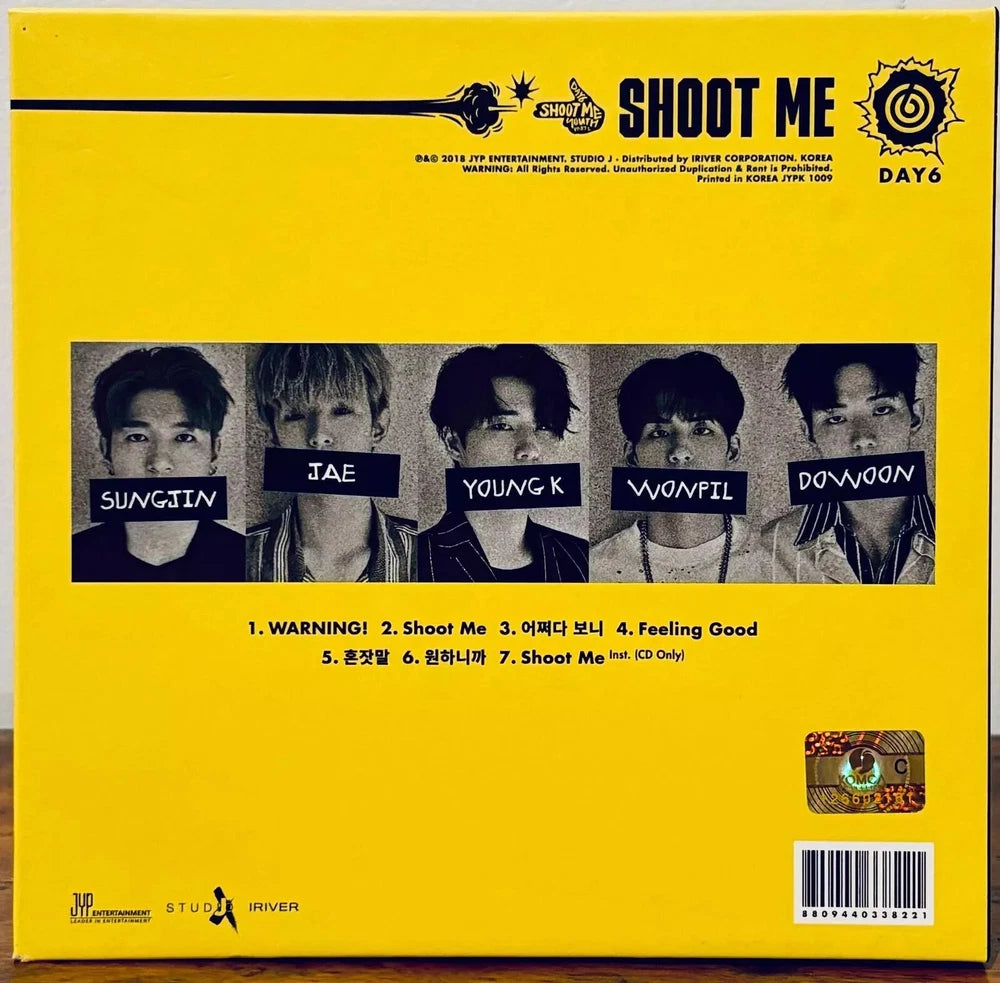 Day6 Youth Part 1 Shoot Me (CD 2018) w/ Book Studio J K-Pop*BDP image 2