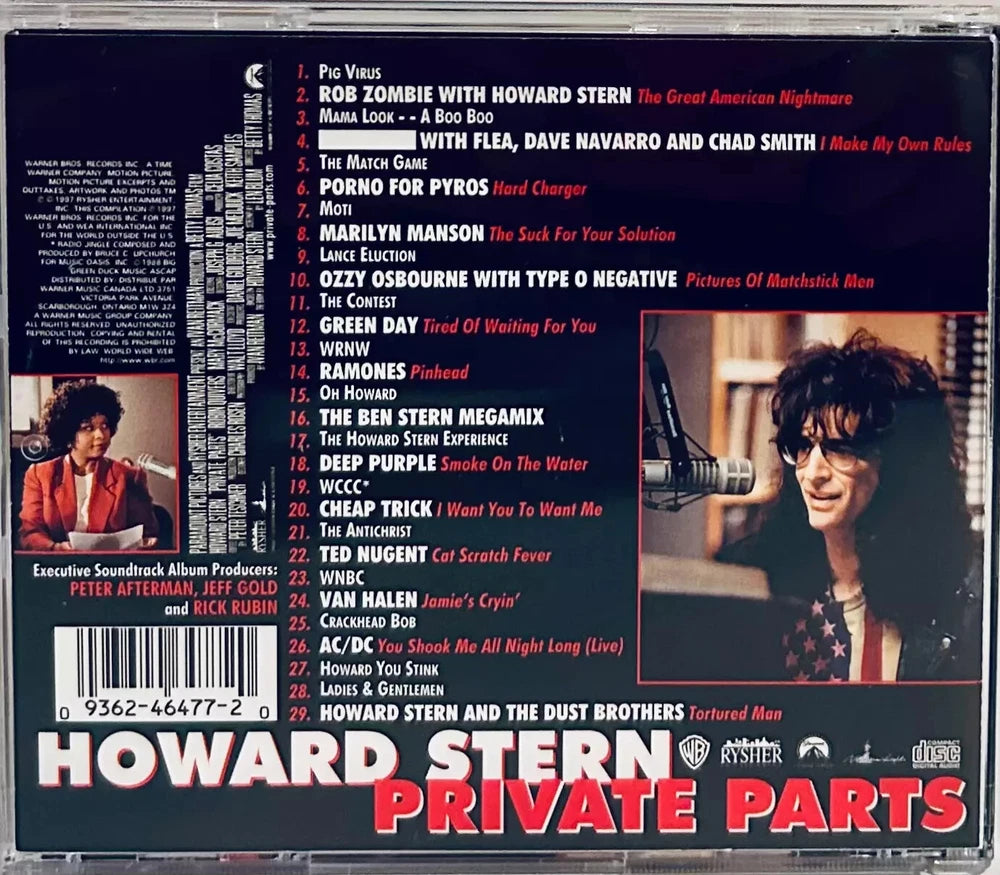 Howard Stern : Private Parts: The Album (CD 1997) Soundtrack image 1