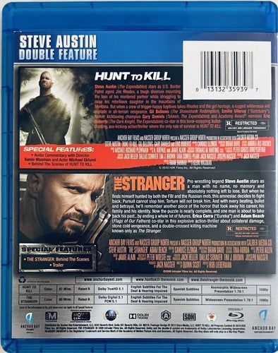 Hunt to Kill / The Stranger (Blu-ray) Steve Austin Double Feature Anchor Bay*GR1 image 1