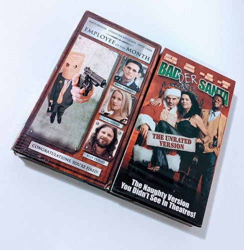 Badder Bad Santa & Employee of the Month VHS RARE Late Release + VHS PROTECTORS image 3