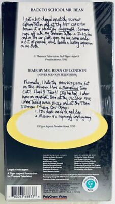 Unseen Bean (VHS 1995) Comedy Polygram Studio Stamp Brand NEW *GR1 image 2