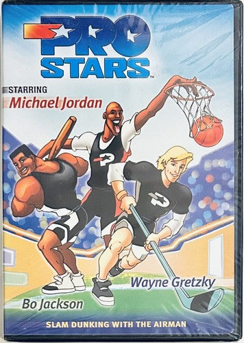 Pro Stars Slamdunking with the Airman (DVD, 2007) Michael Jordan OOP NEW *GR1 image 0