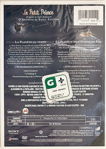 Le Petit Prince (La Planete du Temps / La Plan New (DVD) French Region 1 NEW*GR1 image 1