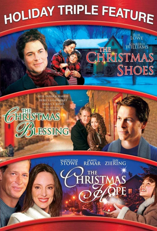Holiday Triple Feature (DVD) The Christmas Shoes Blessing Hope Rob Lowe NEW image 0