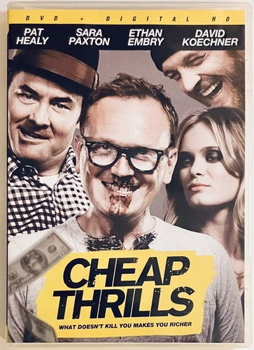 Cheap Thrills (DVD, 2013) w/ Booklet Unrated Pat Healy Draft House Films No. 18 image 0