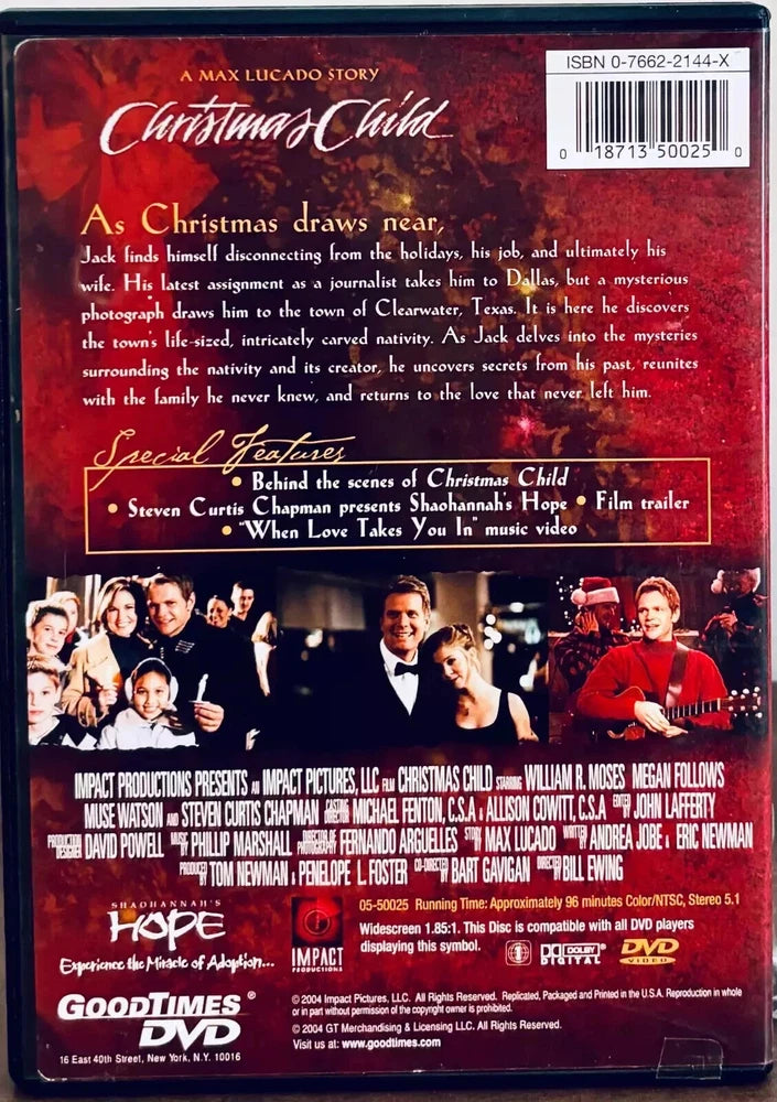 Christmas Child (DVD, 2004) Widescreen Drama GoodTimes *MA1 image 1