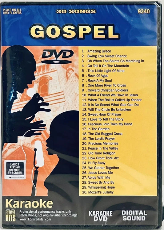 Karaoke - Gospel (DVD, 2005) 30 Songs - Sing A Longs 4 Music Brand NEW*GR1 image 0