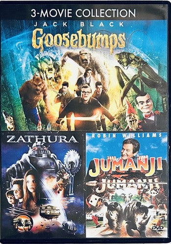 Jumanji (1995) Zathura (2005) Goosebumps (2015) 3-Movie Collection 2-Discs *MN1 image 0