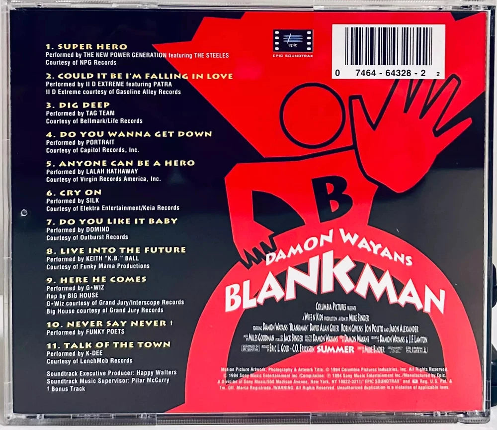 Blankman - Music From The Motion Picture (CD 1994) Soundtrack image 1