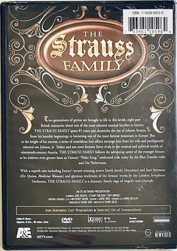 The Strauss Family (DVD, 2008, 2-Disc Set) A&E Mini Series Jane Seymour NEW*GR1 image 1