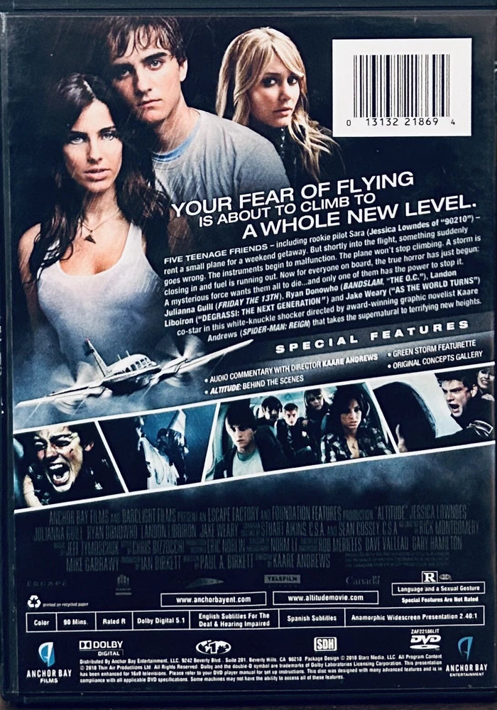 Altitude (DVD, 2010) Sci-Fi Horror Anchor Bay Widescreen*MA1 image 2
