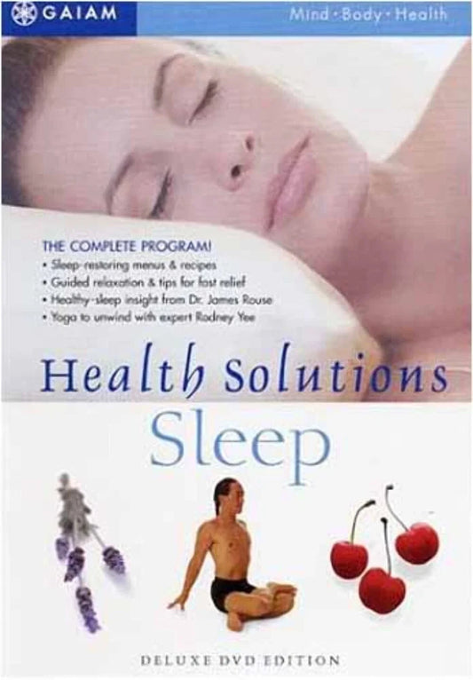 Health Solutions For Sleep (DVD 2003) Educational GAIAM w/ Insert *NC1 image 0