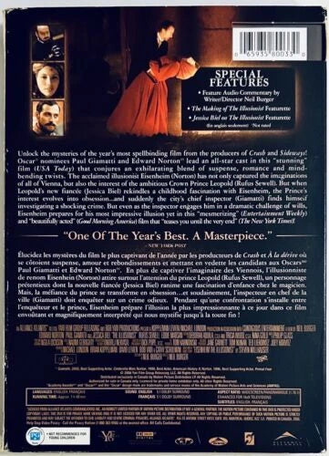 The Illusionist (DVD, 2006) w/ Slipcover Drama/Mystery Alliance En/Fr*NE1 image 1