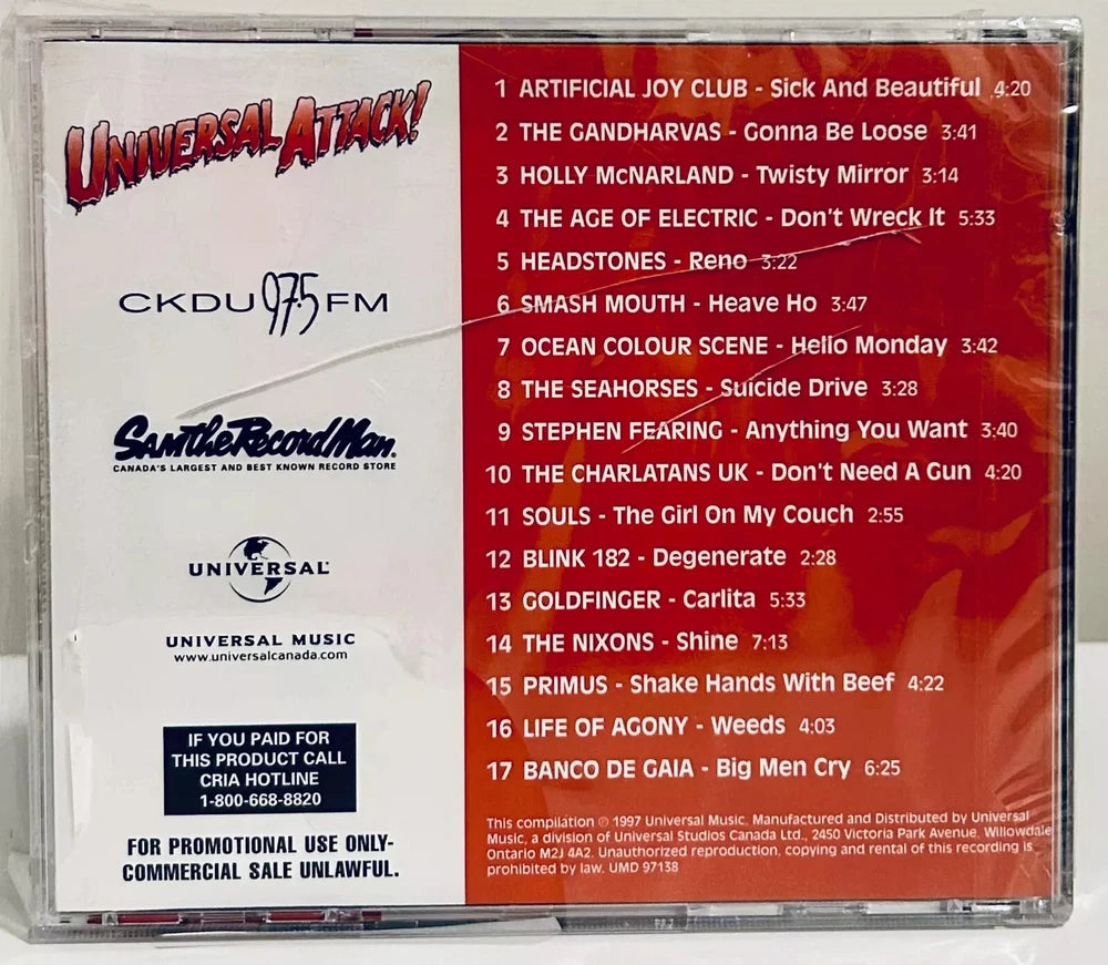 Universal Attack Vol.1 (CD 1997) OOP *w/ Damage to Case/Plastic* Brand NEW image 1