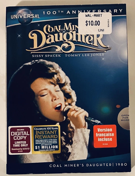 Coal Miners Daughter (DVD, 2012, Bilingual 100th Anniversary) w/ Slipcover image 0
