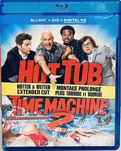 Hot Tub Time Machine 2 (Blu-ray/DVD, 2015) Comedy/Sci-fi  2-Disc Set En/Fr *GR1 image 0
