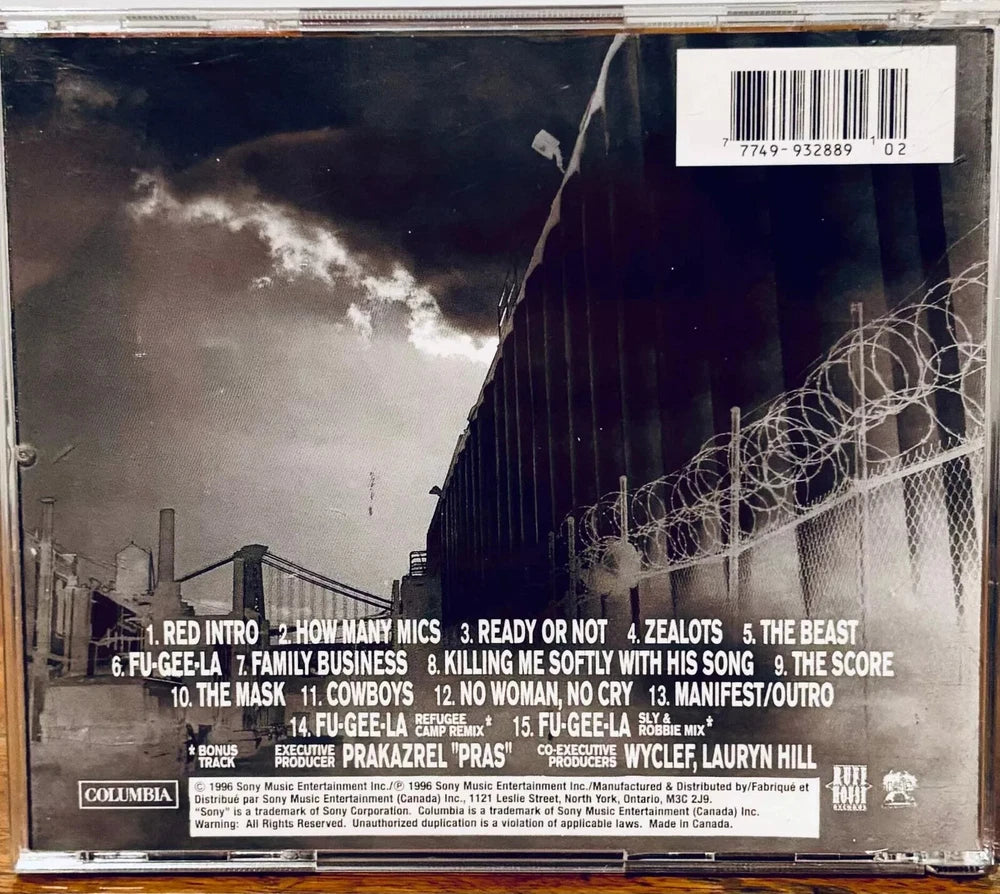 Fugees - The Score (CD 1996) Hip Hop R&B Soul, Columbia Records*BDP image 1