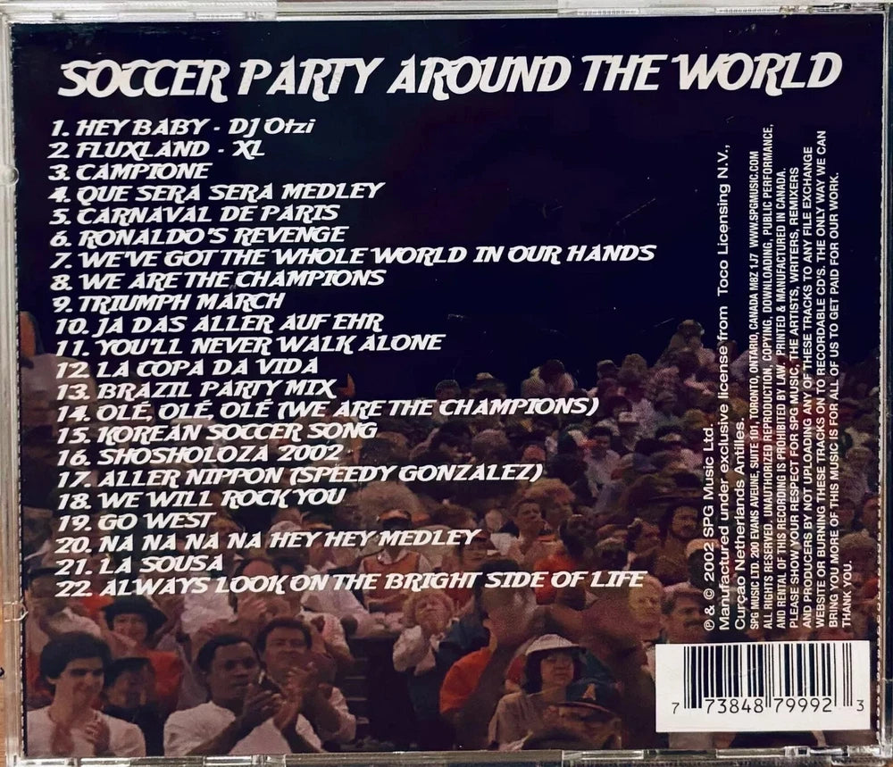 Soccer Party 2002 - Various Artists (CD, 2002) SPG Music Dance/Electronica*BDP image 1